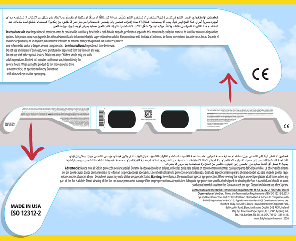 Galaxy Eclipse Glasses