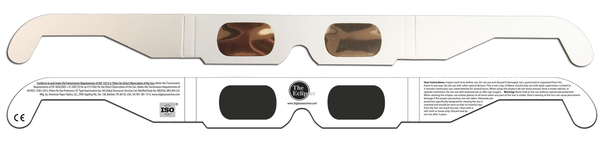Plain White Eclipse Glasses (English)
